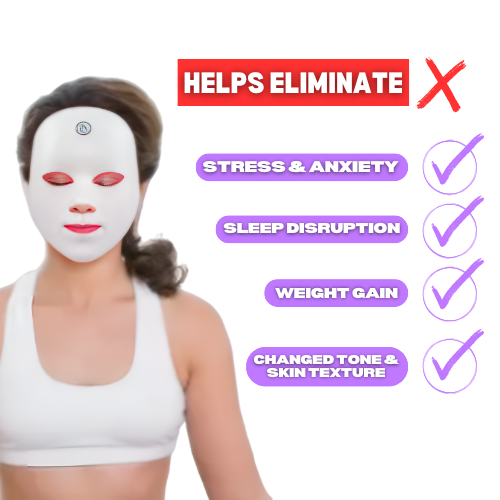 Vylix LED Red Light Therapy Face Mask + Neck Bundle